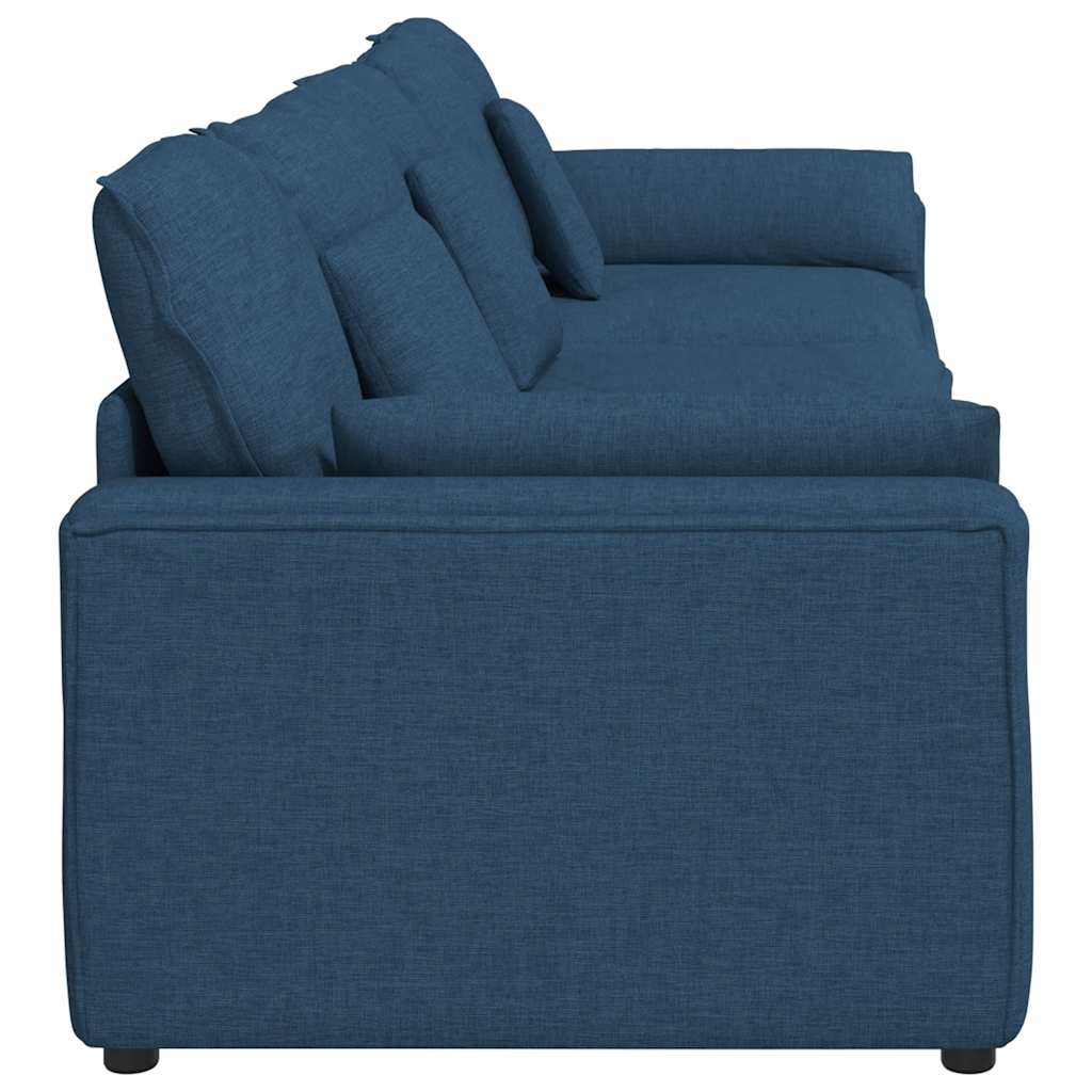Canapé modulable avec coussins bleus - XIOS