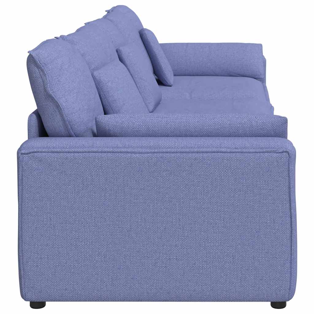 Canapé modulable avec coussins bleu jean - XIOS