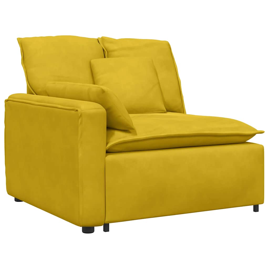 Canapé modulable avec coussins jaunes - XIOS