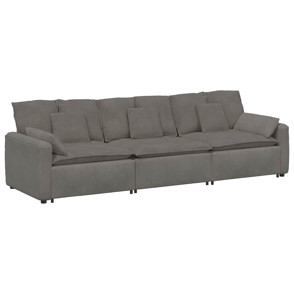 Canapé modulable avec coussins gris clair - XIOS