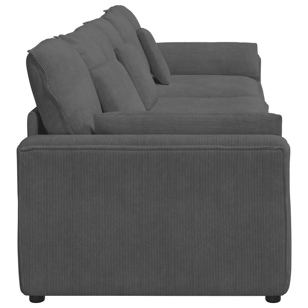 Canapé modulable avec coussins gris foncé - XIOS