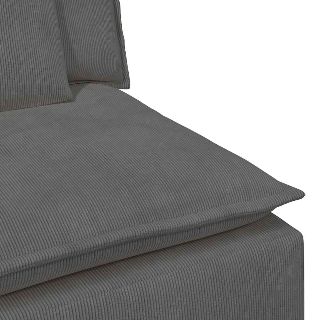 Canapé modulable avec coussins gris foncé - XIOS