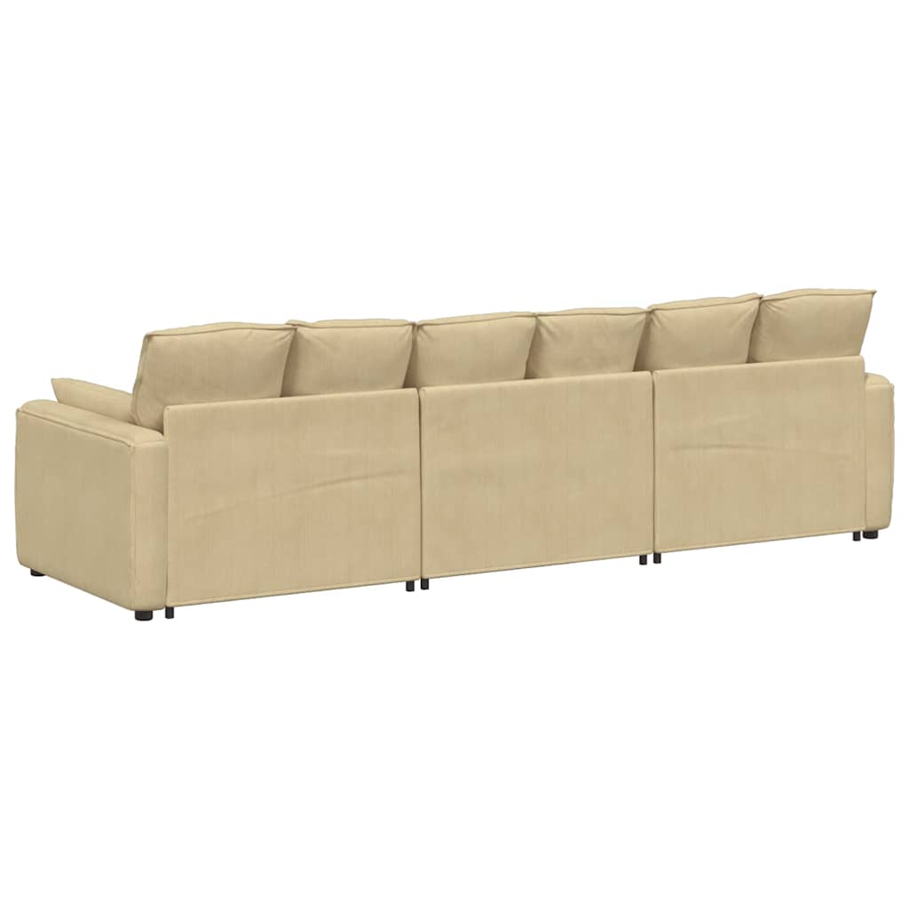 Canapé modulable avec coussins gris-vert - XIOS