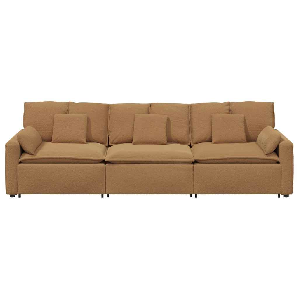 Canapé modulable avec coussins beige - XIOS
