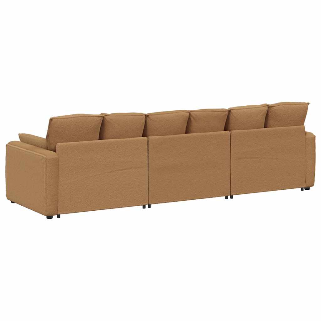 Canapé modulable avec coussins beige - XIOS