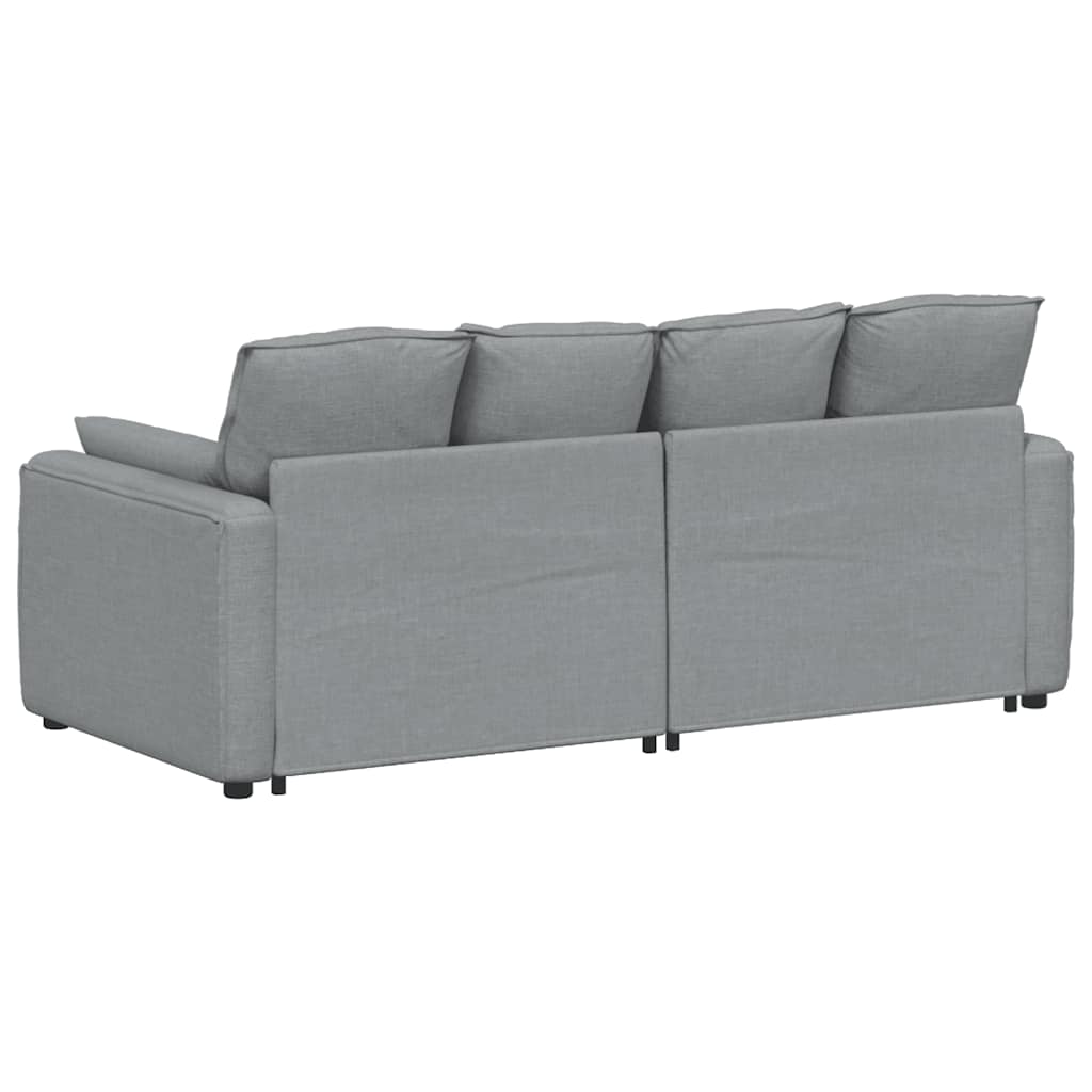 Canapé modulable avec coussins gris clair - XIOS