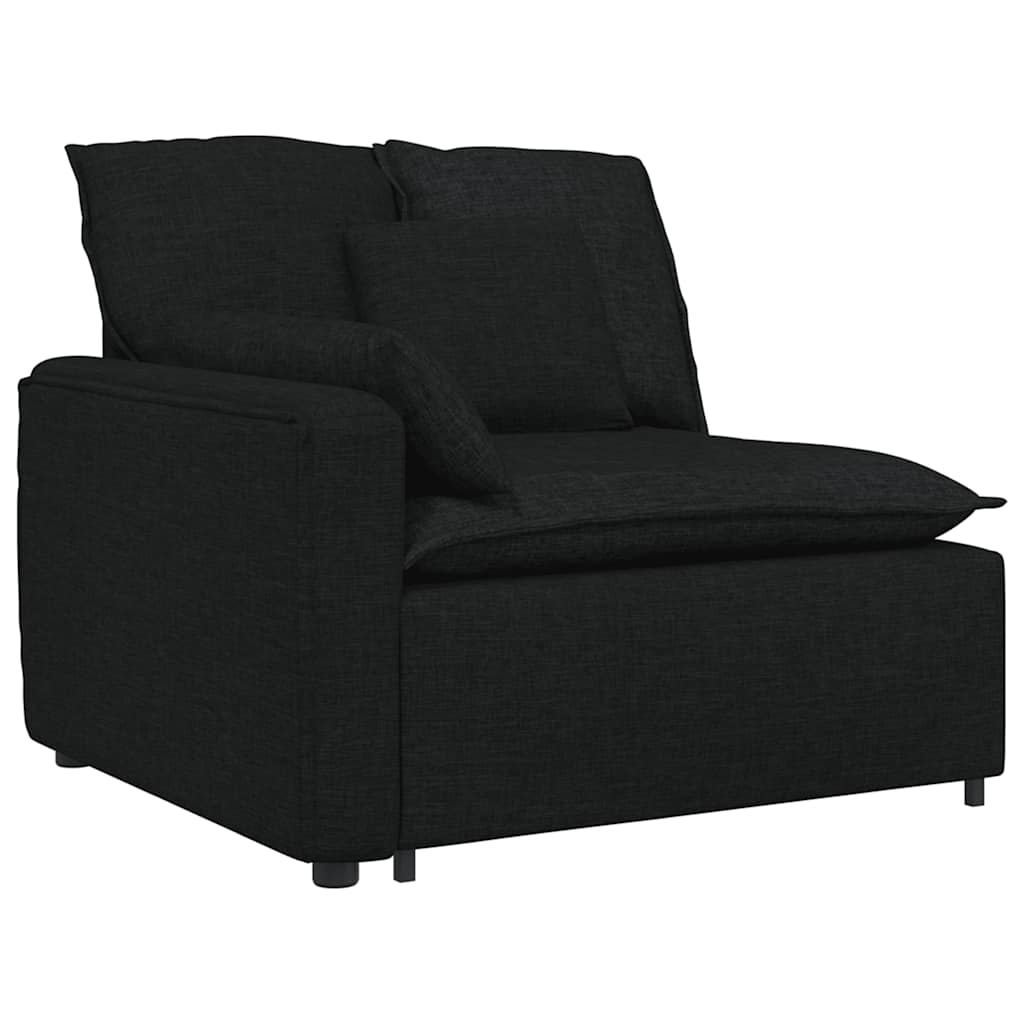 Canapé modulable avec coussins noirs - XIOS