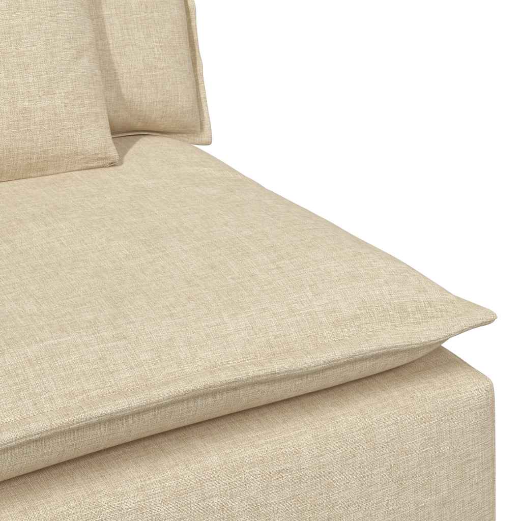 Canapé modulable avec coussins couleur crème - XIOS