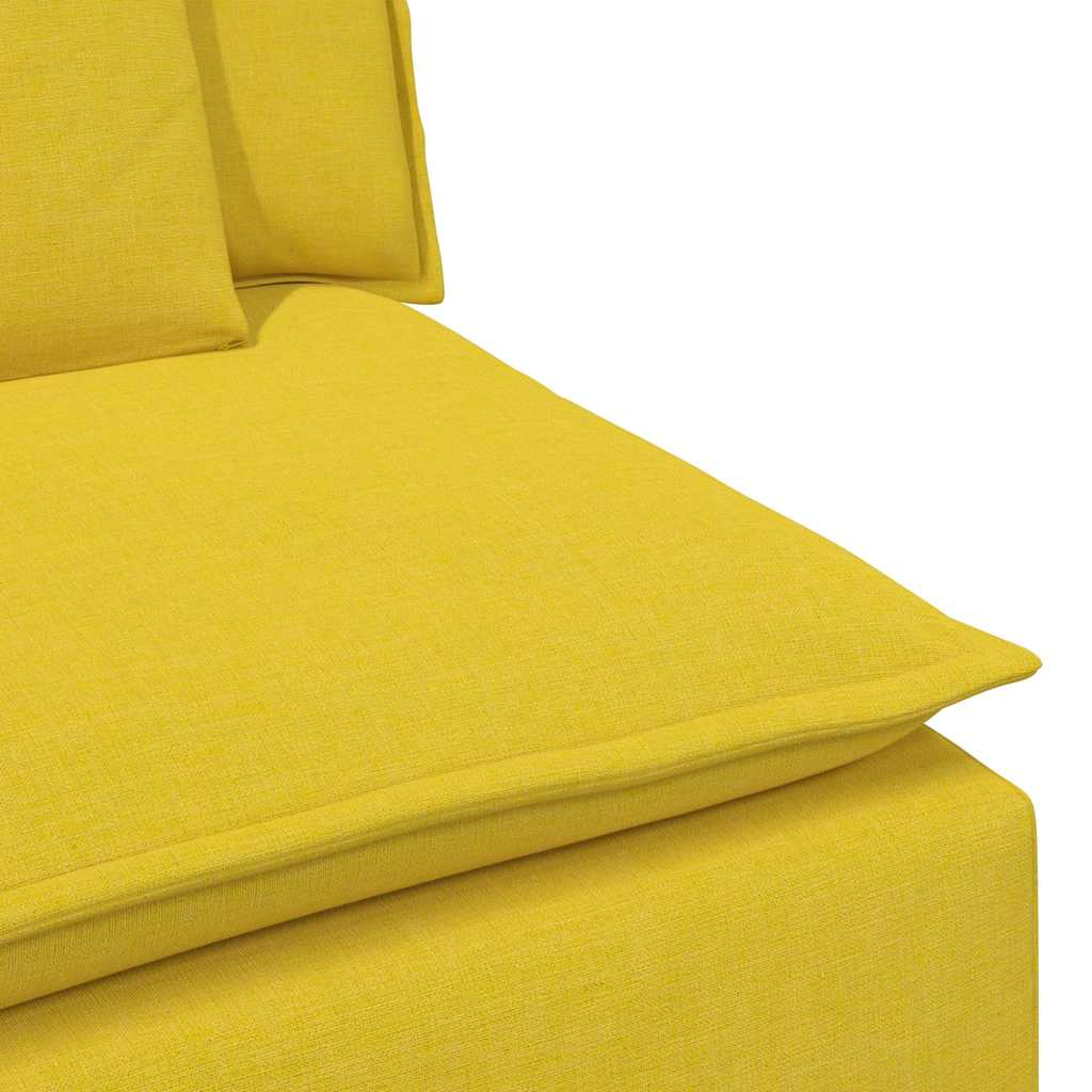 Canapé modulable avec coussins jaune clair - XIOS