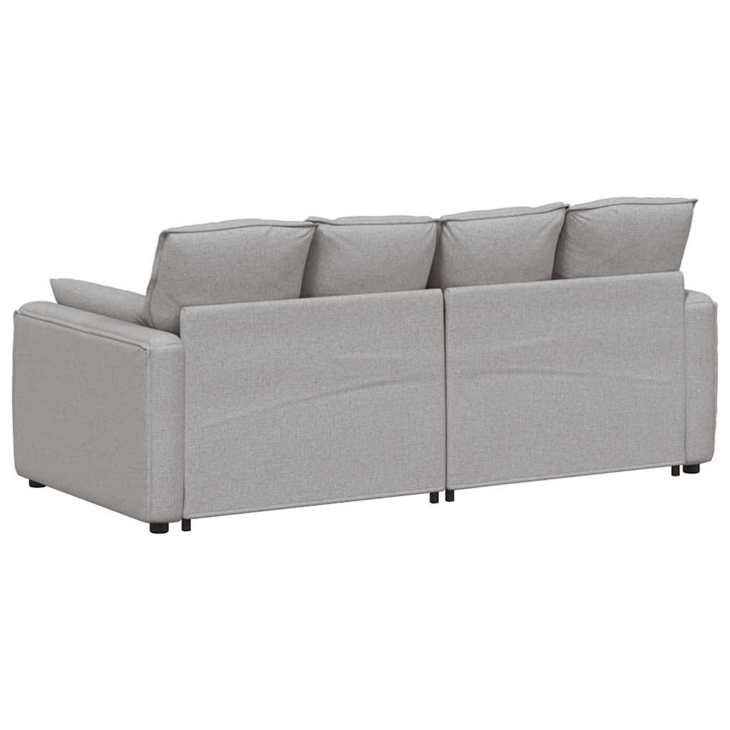 Canapé modulable avec coussins gris nuage - XIOS