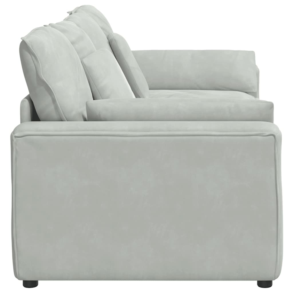 Canapé modulable avec coussins gris clair - XIOS