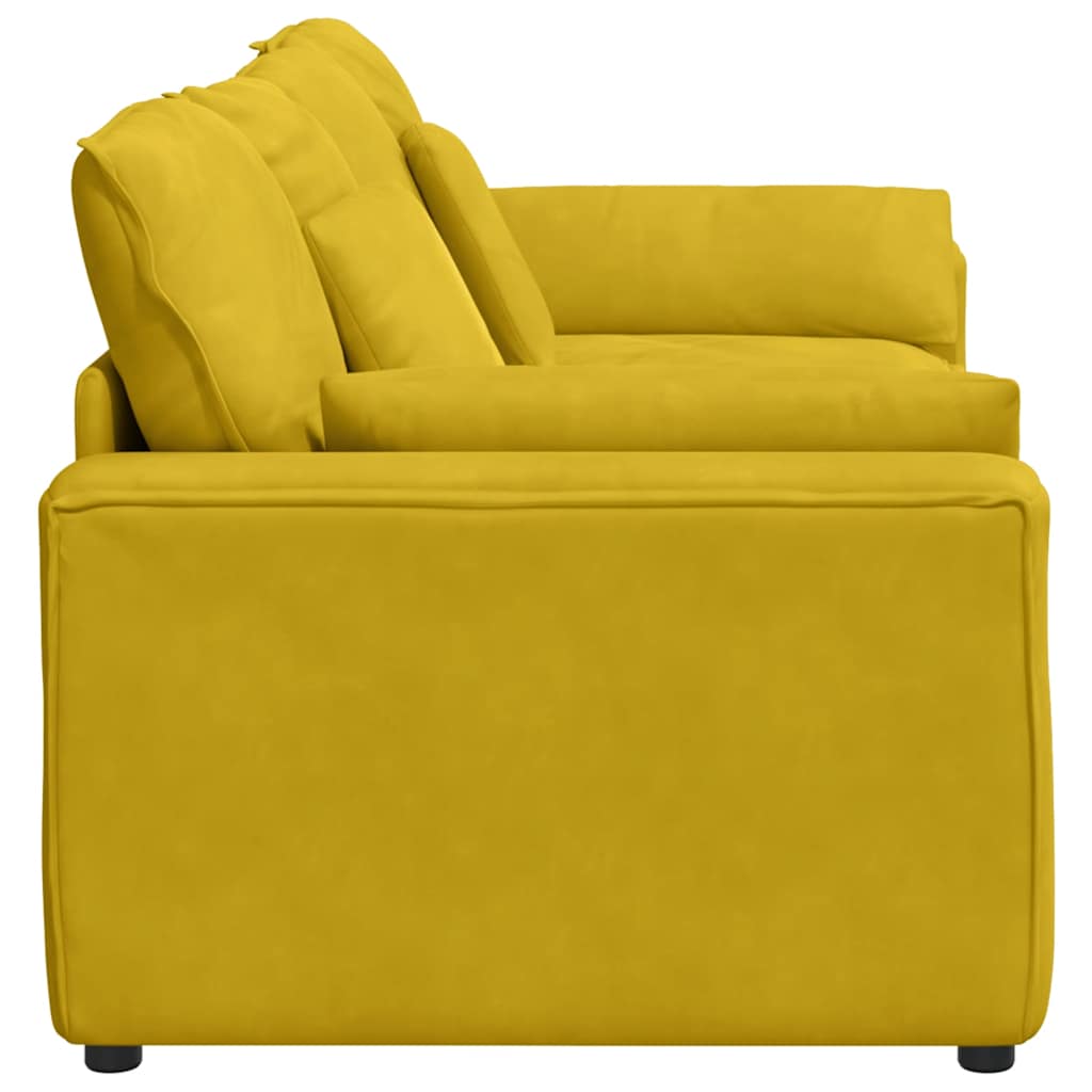 Canapé modulable avec coussins jaunes - XIOS