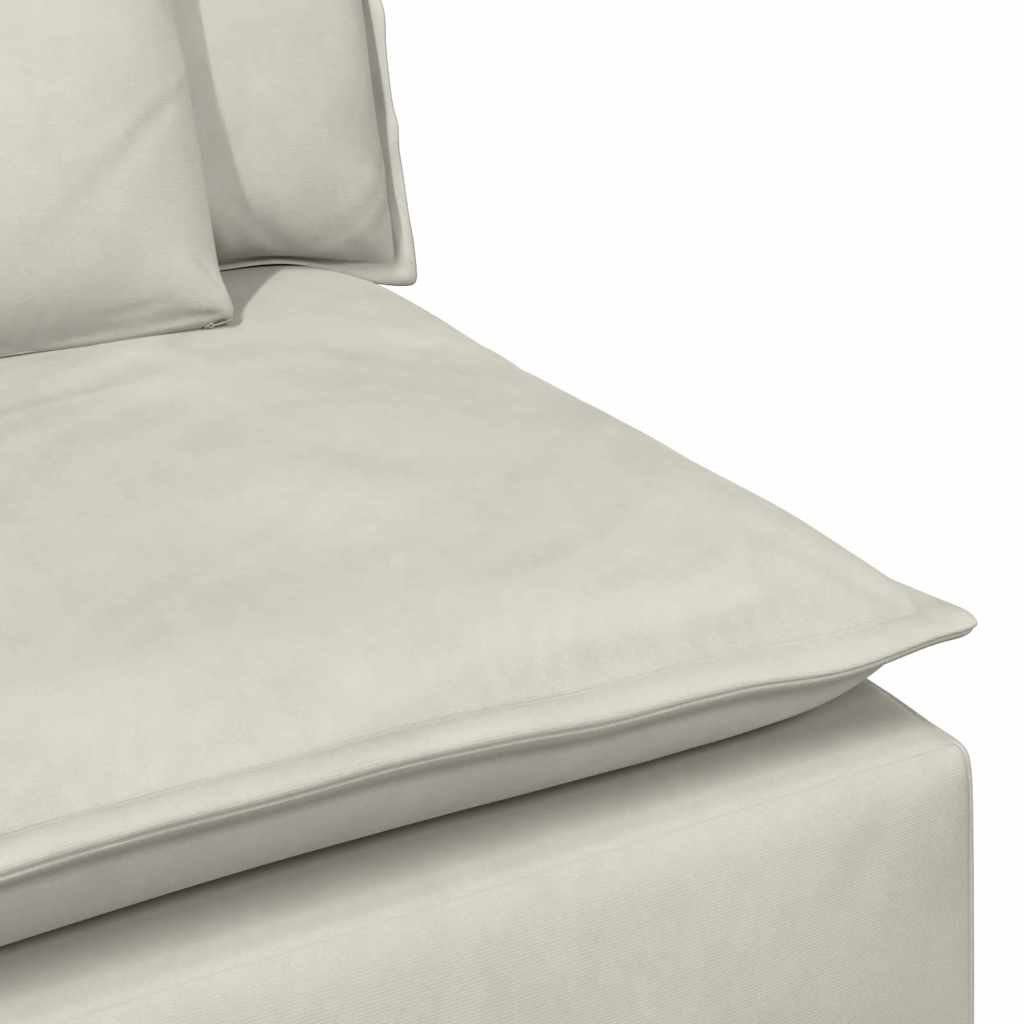 Canapé modulable avec coussins couleur crème - XIOS