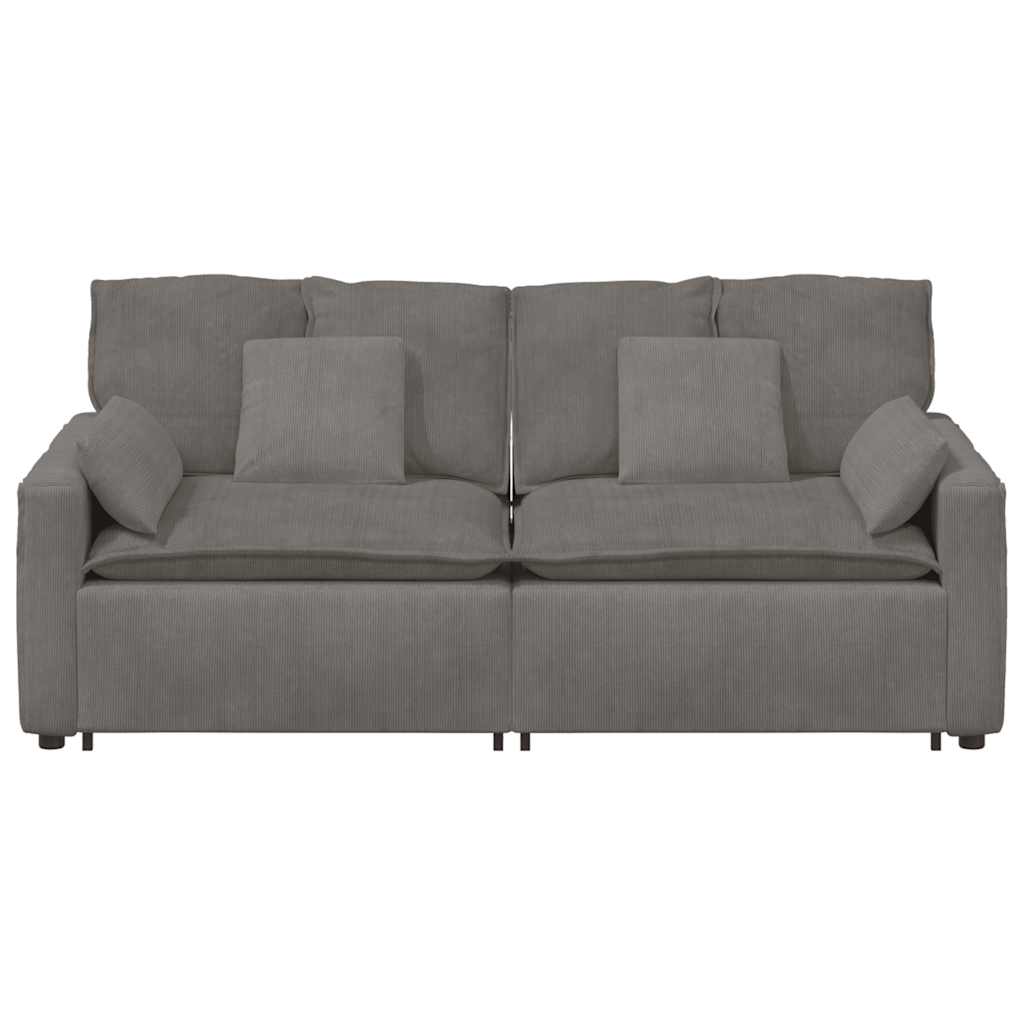 Canapé modulable avec coussins gris clair - XIOS