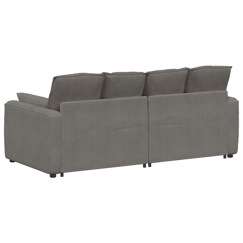Canapé modulable avec coussins gris clair - XIOS