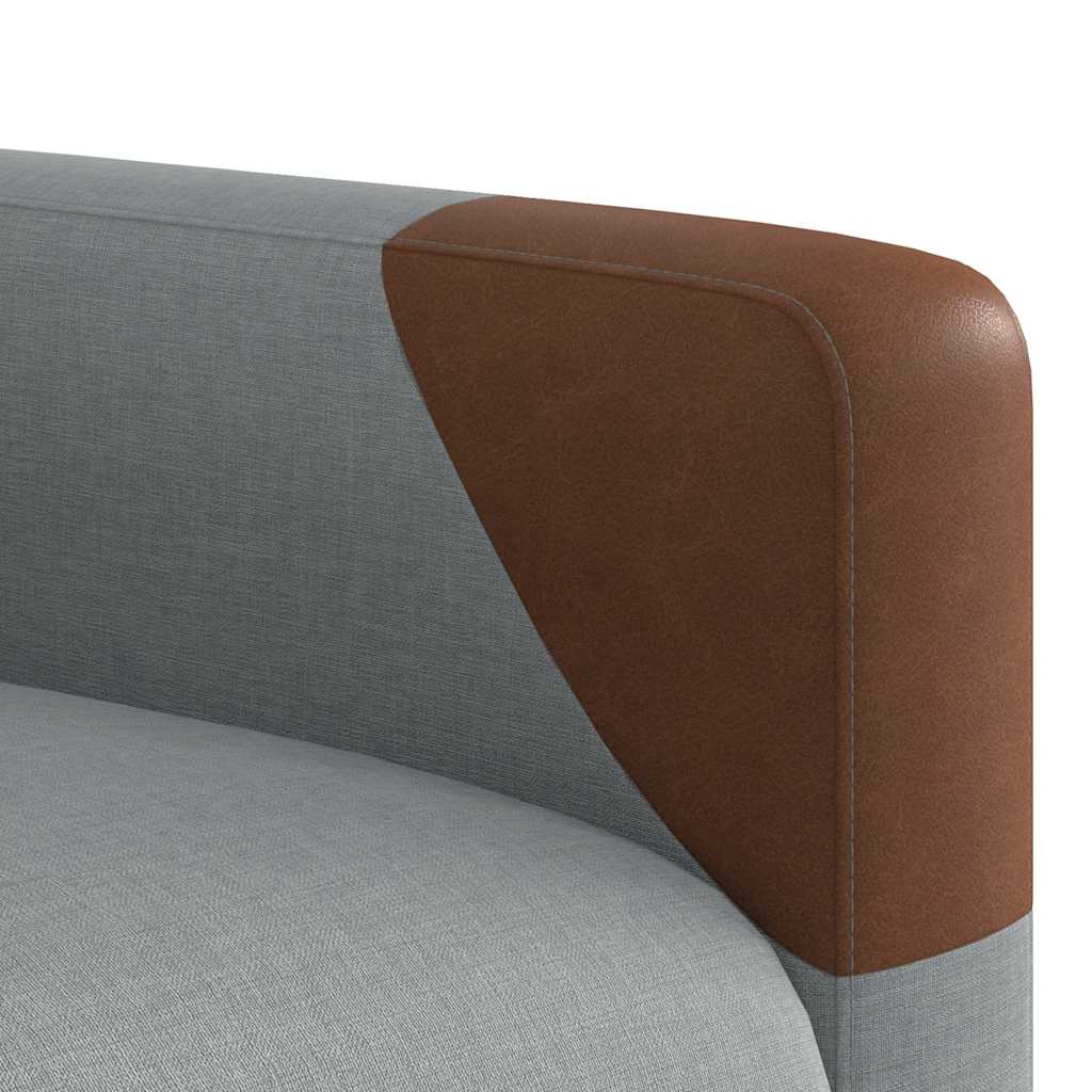 Fauteuil inclinable électrique Gris clair Tissu