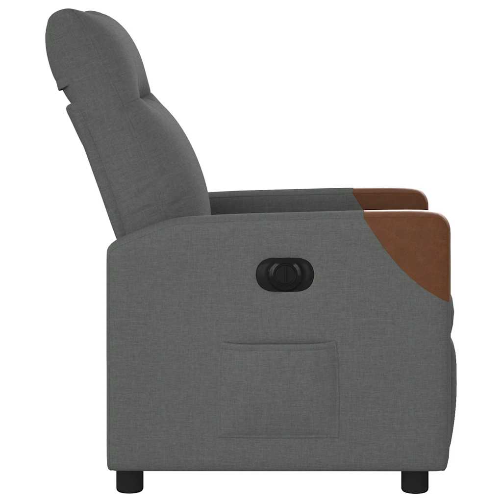 Fauteuil inclinable électrique Gris foncé Tissu - XIOS