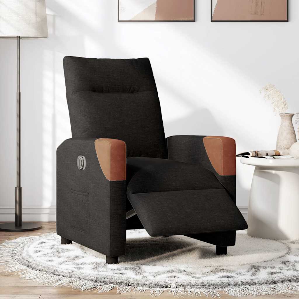 Fauteuil inclinable électrique Noir Tissu - XIOS