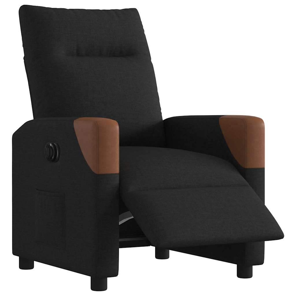Fauteuil inclinable électrique Noir Tissu - XIOS