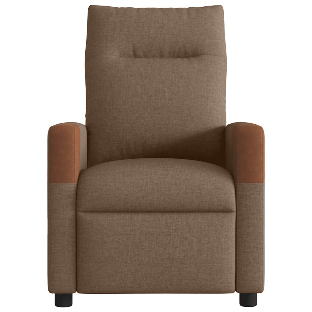 Fauteuil inclinable électrique Marron Tissu - XIOS