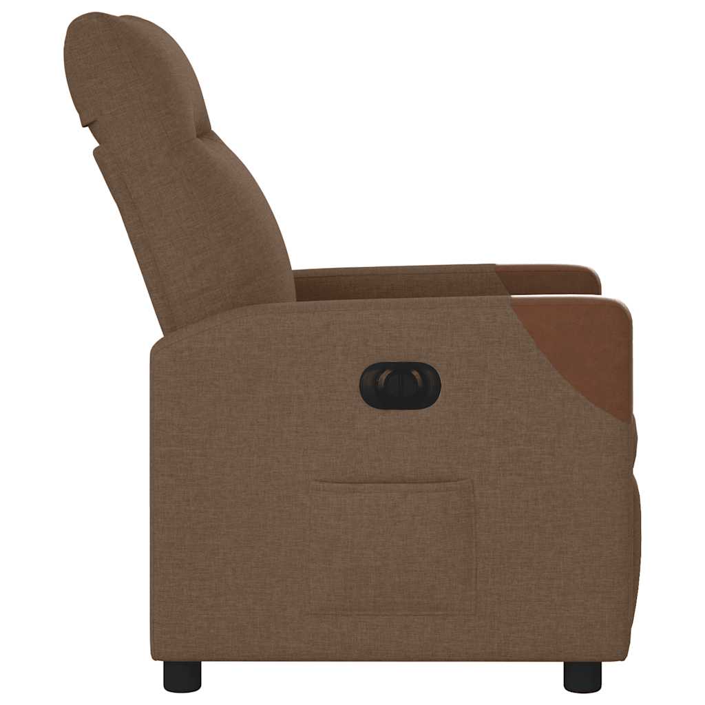 Fauteuil inclinable électrique Marron Tissu - XIOS