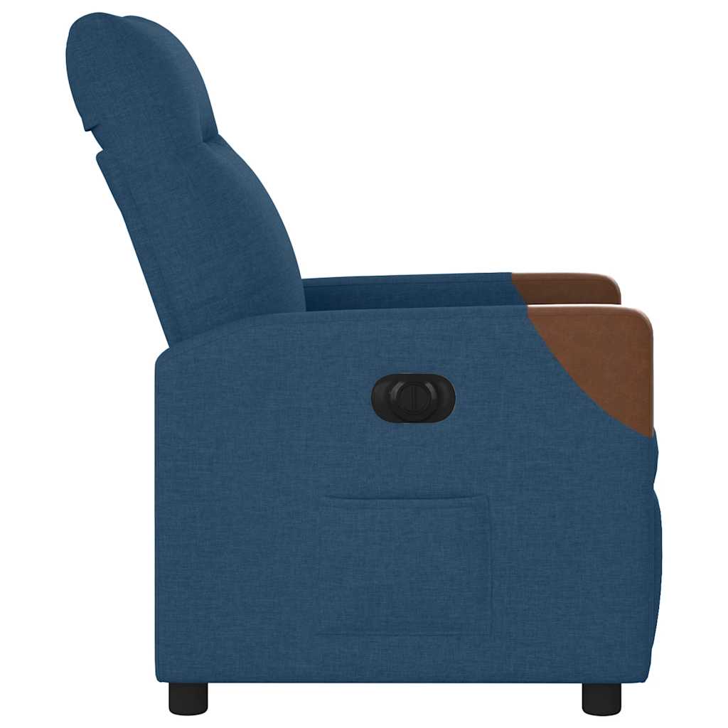 Fauteuil inclinable électrique Bleu Tissu - XIOS