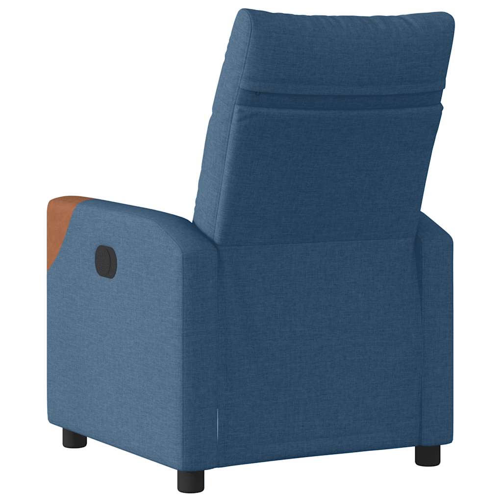 Fauteuil inclinable électrique Bleu Tissu - XIOS