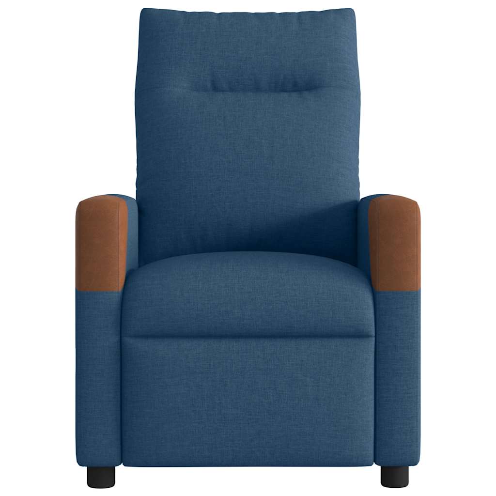 Fauteuil inclinable de massage électrique Bleu Tissu - XIOS