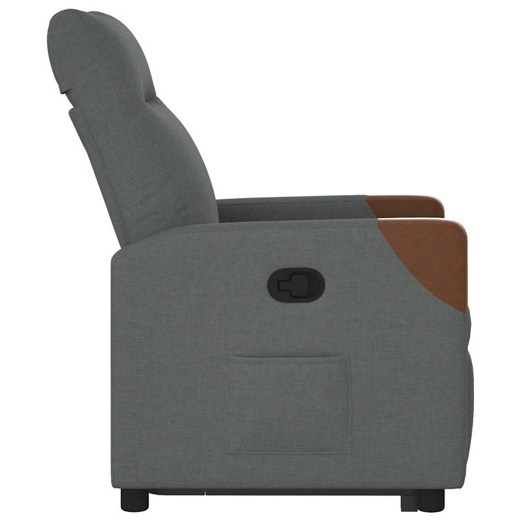 Fauteuil inclinable Gris foncé Tissu - XIOS