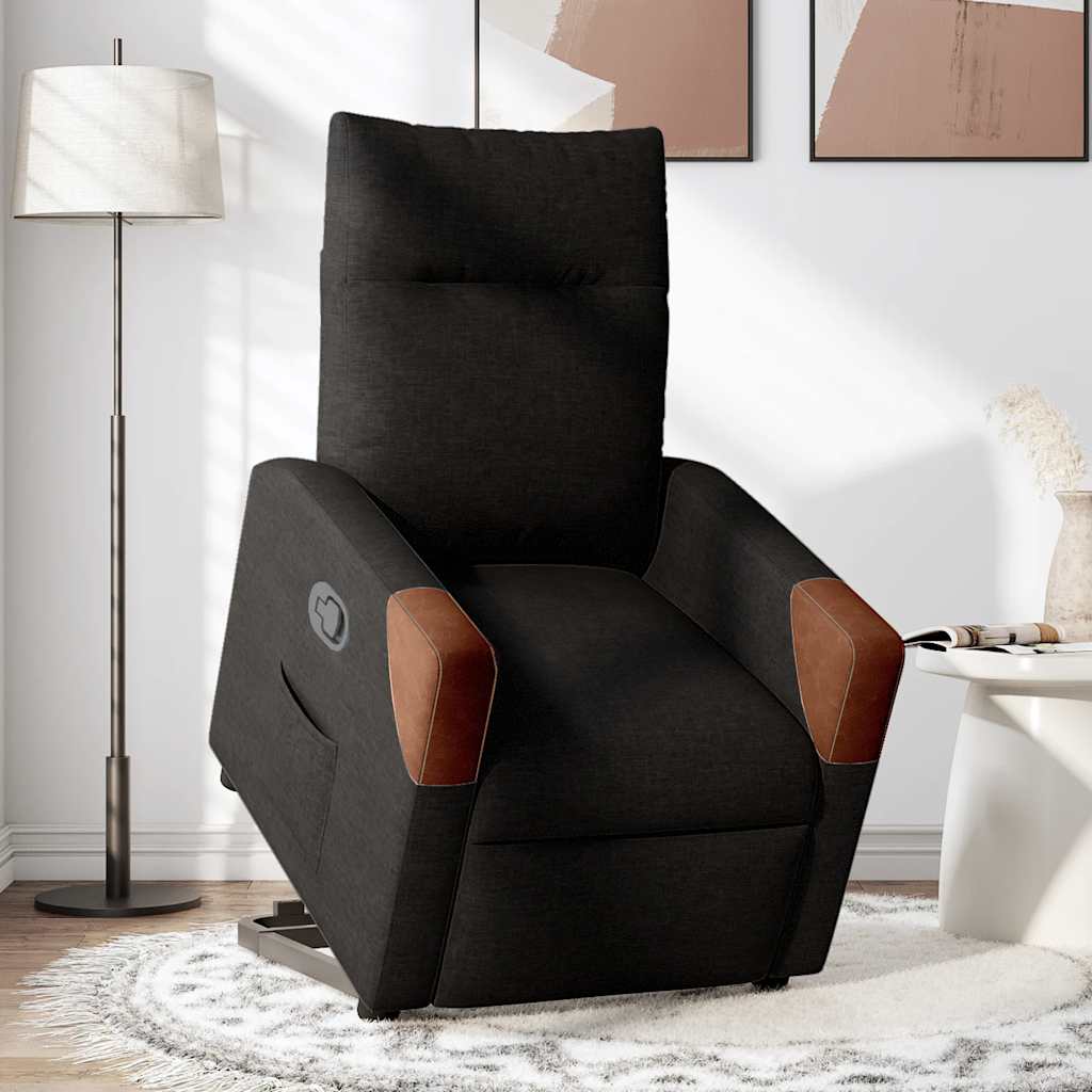 Fauteuil inclinable noir tissu - XIOS
