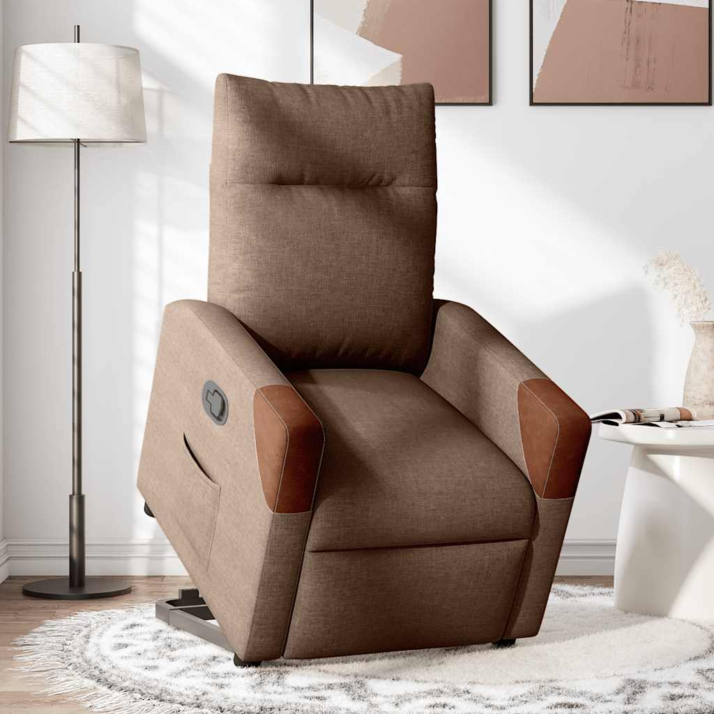 Fauteuil inclinable Marron Tissu