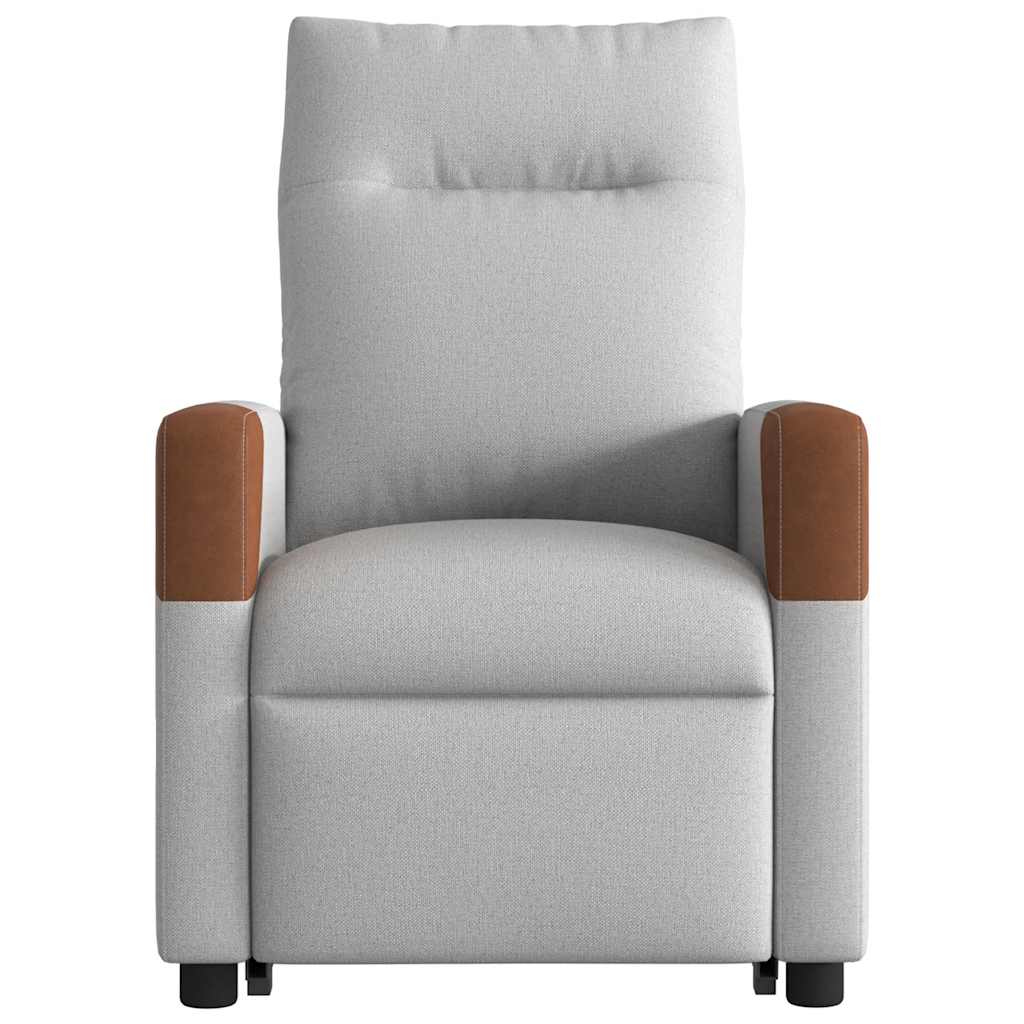Fauteuil de massage inclinable gris nuage tissu - XIOS