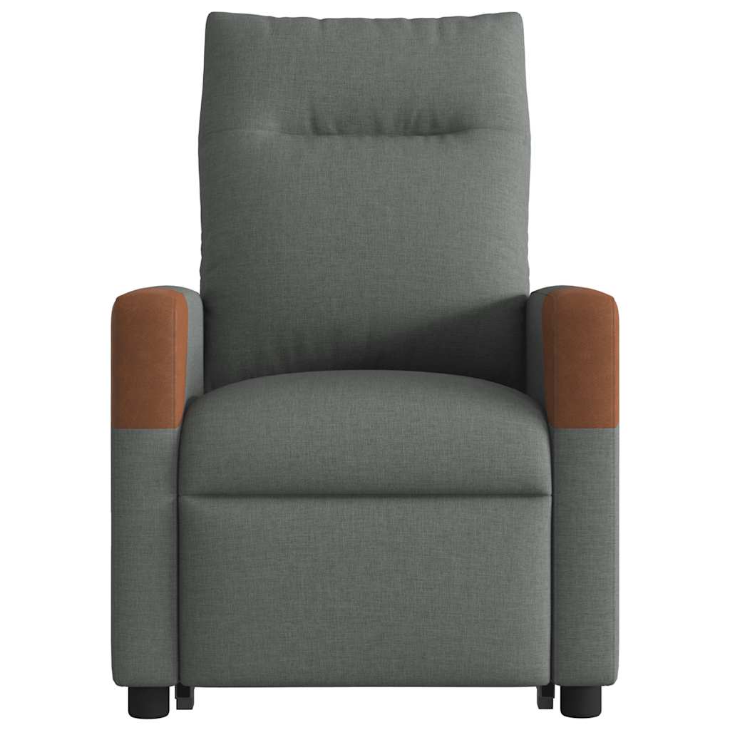 Fauteuil de massage inclinable Gris foncé Tissu - XIOS