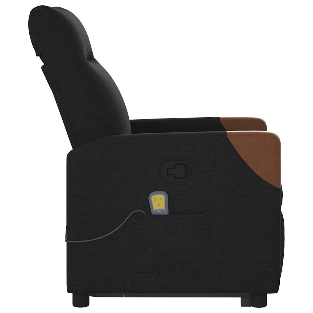 Fauteuil de massage inclinable Noir Tissu - XIOS