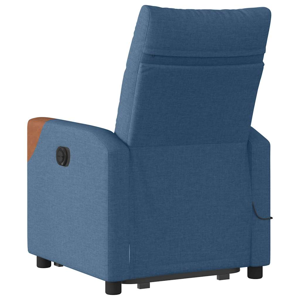 Fauteuil de massage inclinable Bleu Tissu - XIOS