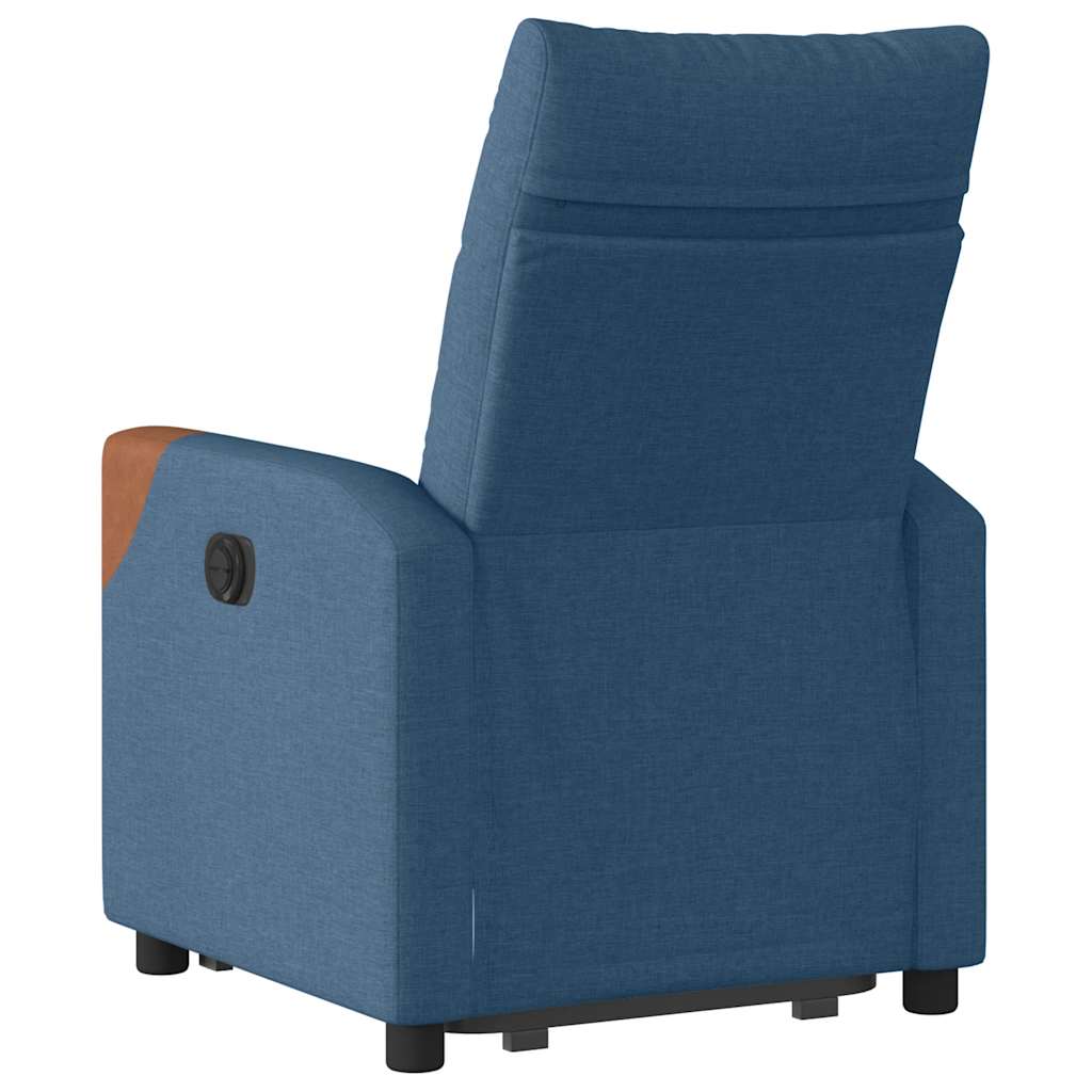 Fauteuil inclinable électrique bleu tissu - XIOS