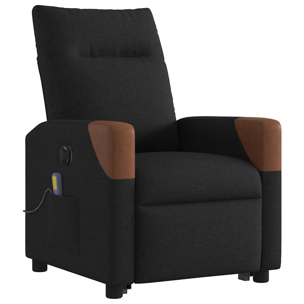 Fauteuil inclinable de massage électrique Noir Tissu - XIOS