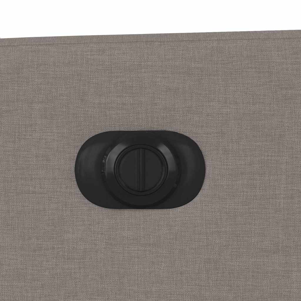 Fauteuil inclinable de massage électrique Taupe Tissu