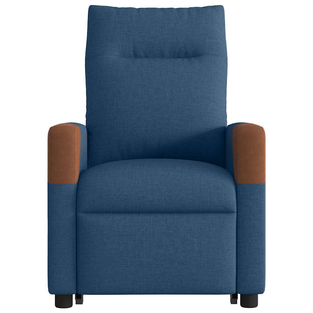 Fauteuil inclinable de massage électrique bleu tissu