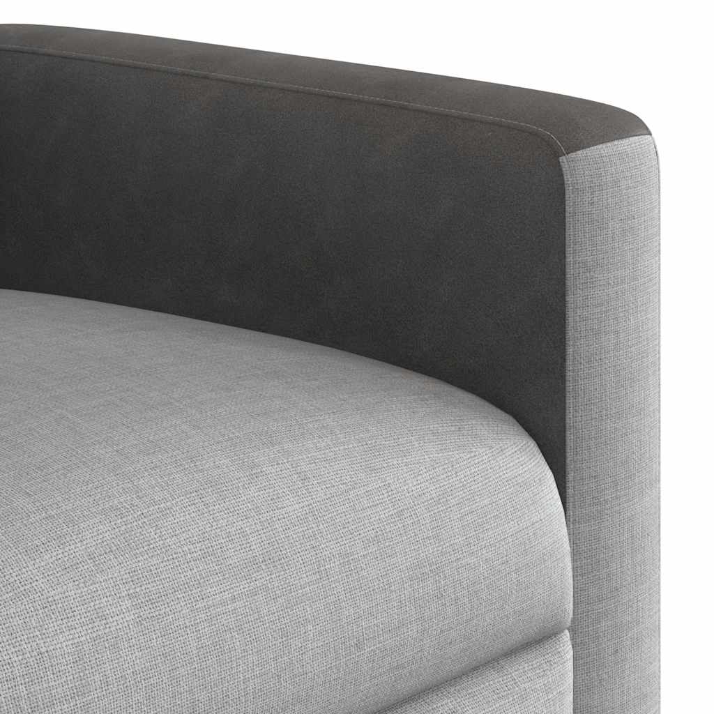 Fauteuil inclinable électrique gris nuage tissu - XIOS