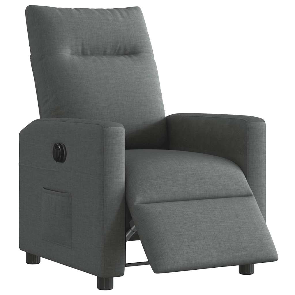 Fauteuil inclinable électrique Gris foncé Tissu - XIOS