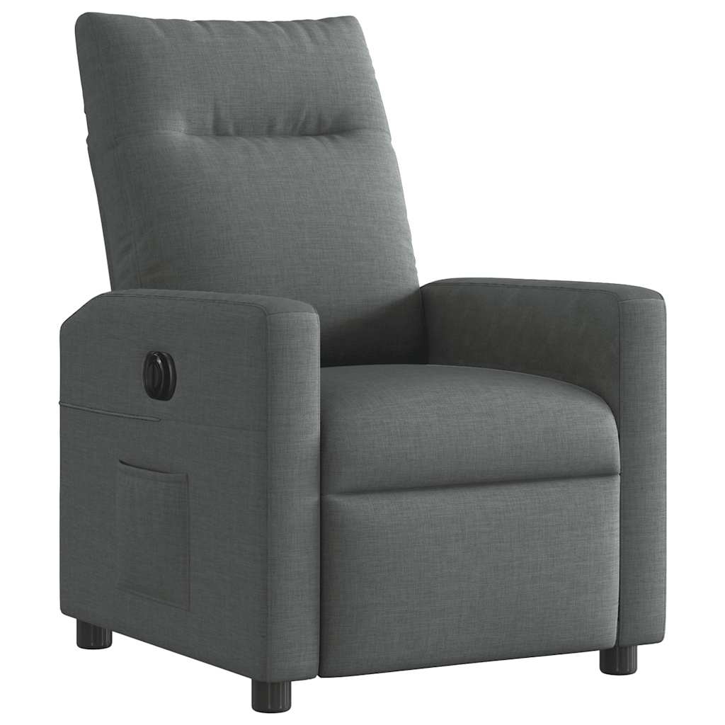 Fauteuil inclinable électrique Gris foncé Tissu - XIOS