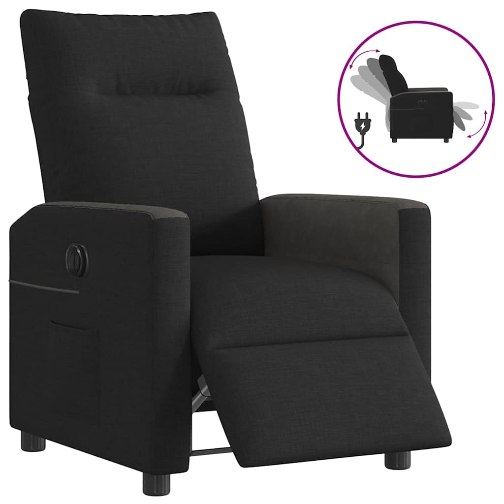 Fauteuil inclinable électrique Noir Tissu - XIOS