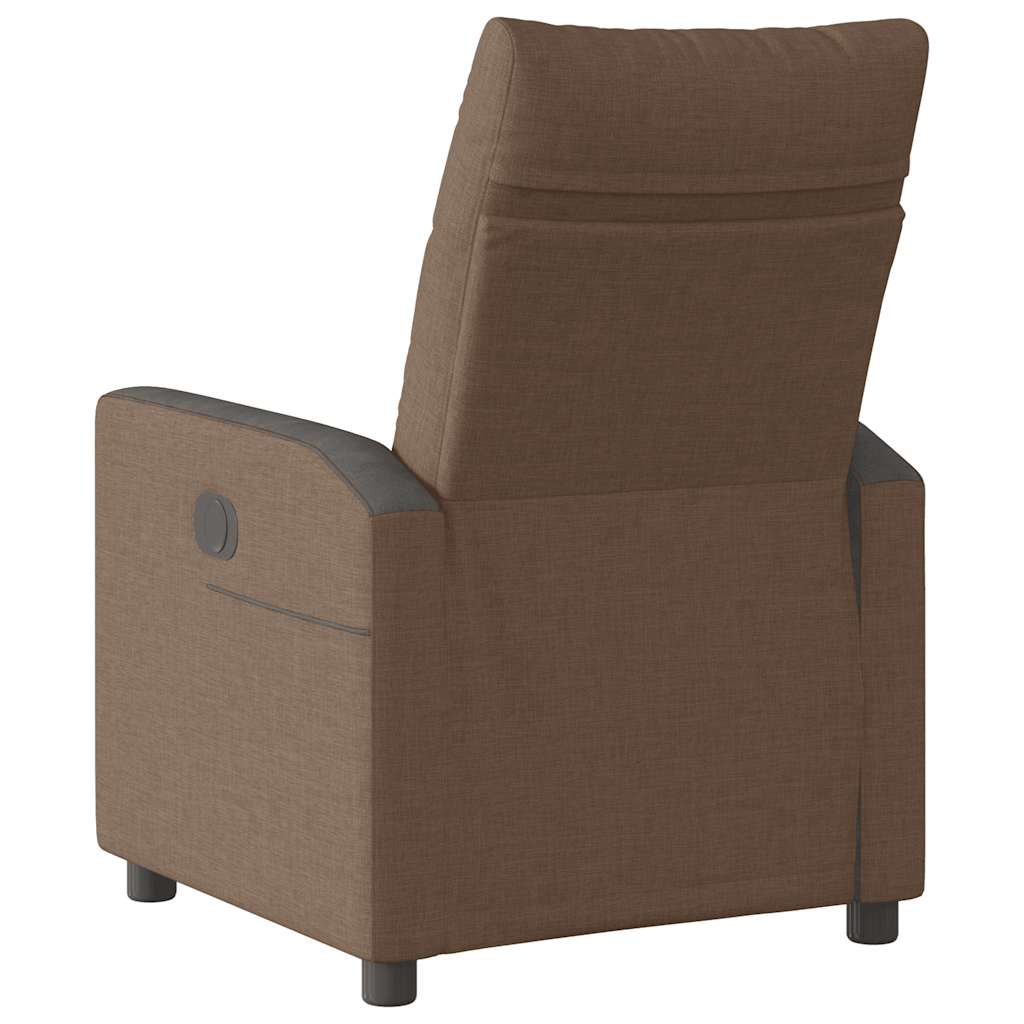 Fauteuil inclinable électrique Marron Tissu - XIOS