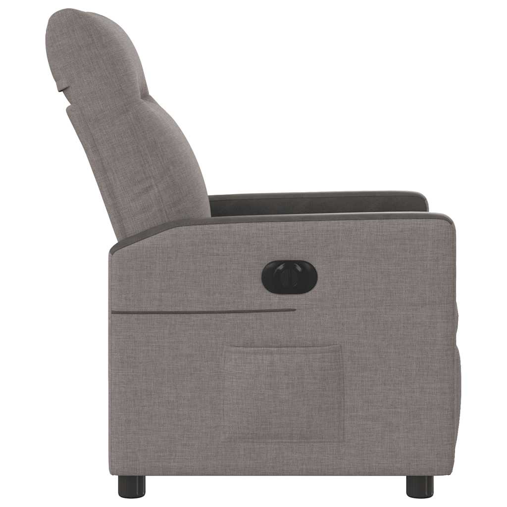 Fauteuil inclinable électrique Taupe Tissu - XIOS