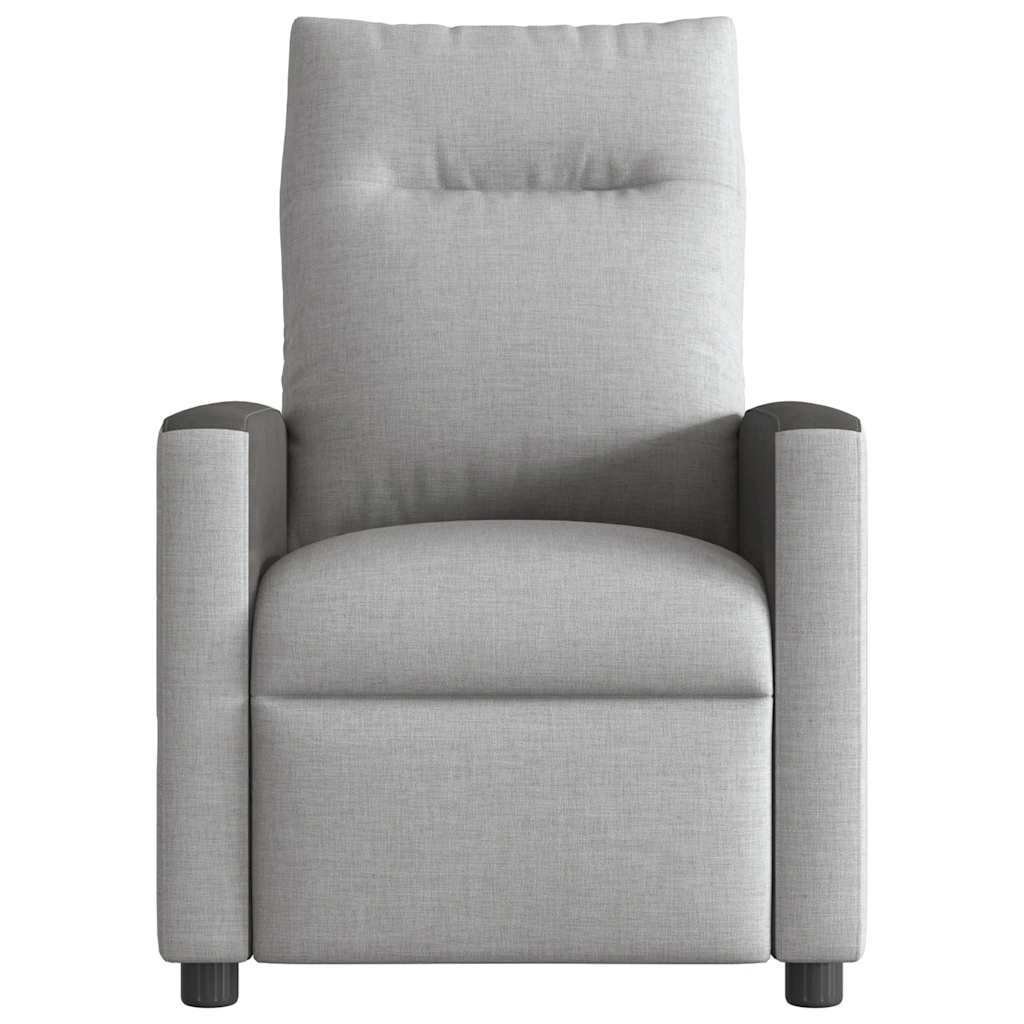 Fauteuil de massage inclinable électrique gris nuage tissu - XIOS