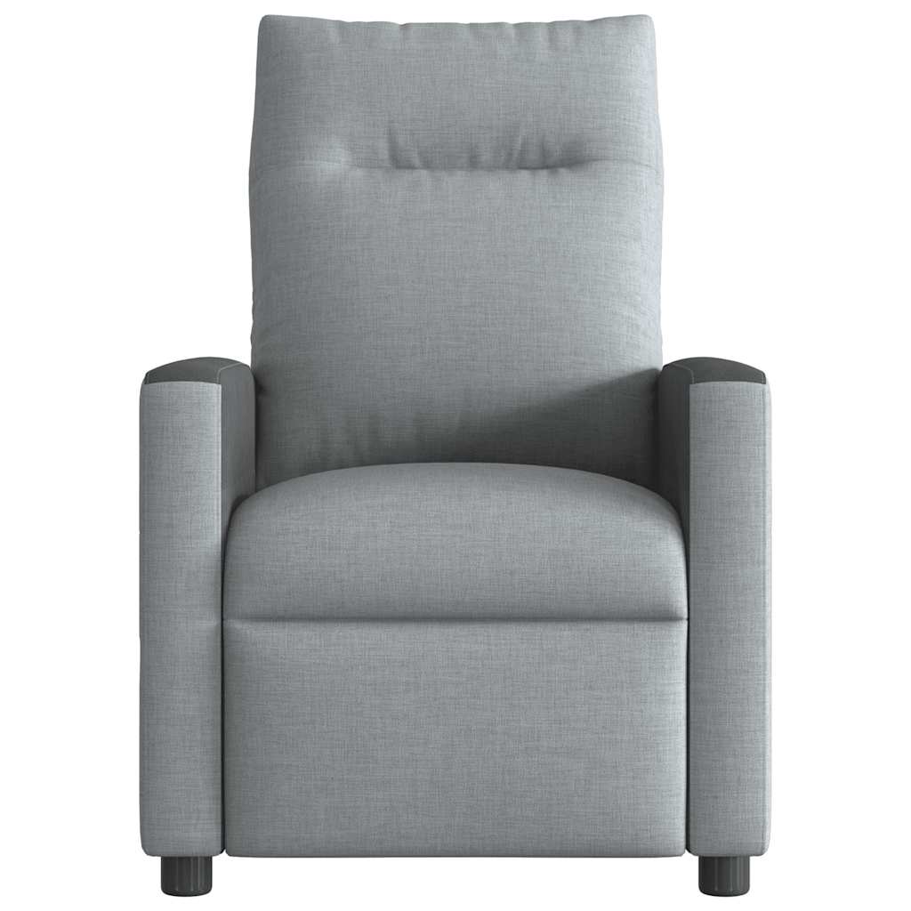 Fauteuil de massage inclinable électrique gris clair tissu - XIOS