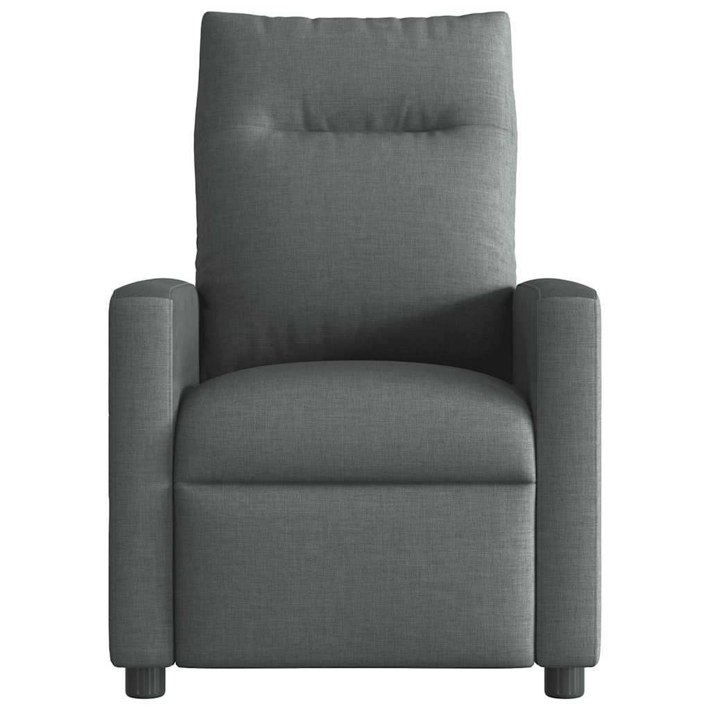 Fauteuil inclinable de massage électrique gris foncé tissu - XIOS