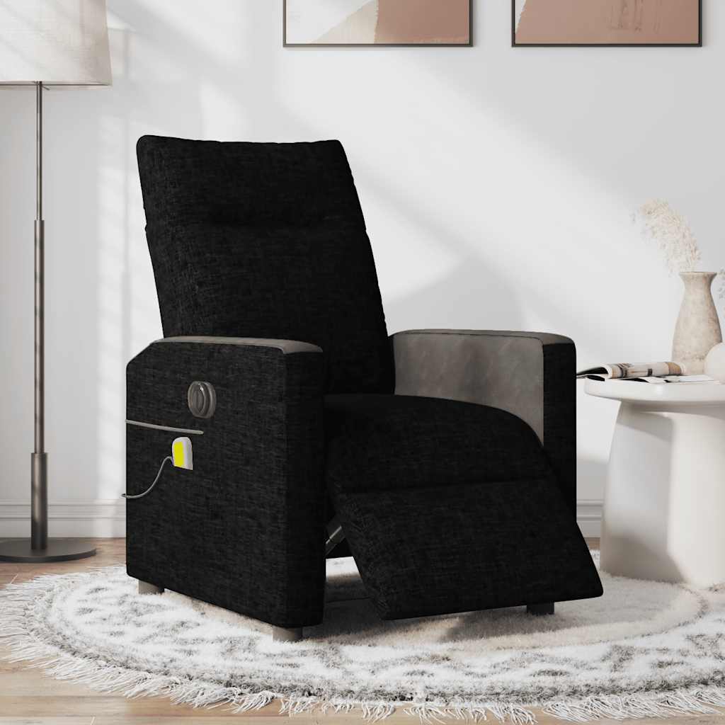 Fauteuil de massage inclinable électrique Noir Tissu - XIOS