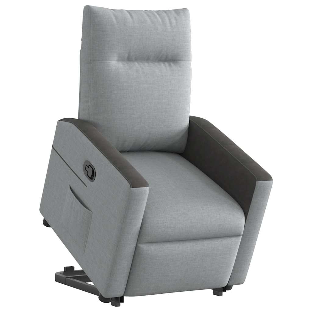 Fauteuil inclinable Gris clair Tissu - XIOS
